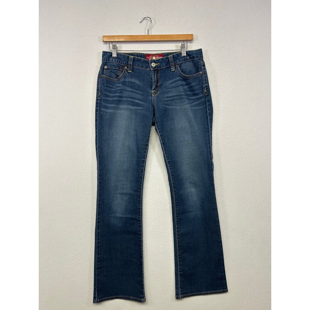 Y2K Boho Lucky Brand Womens 6/28 Blue Bootcut Jeans Western Ringspun